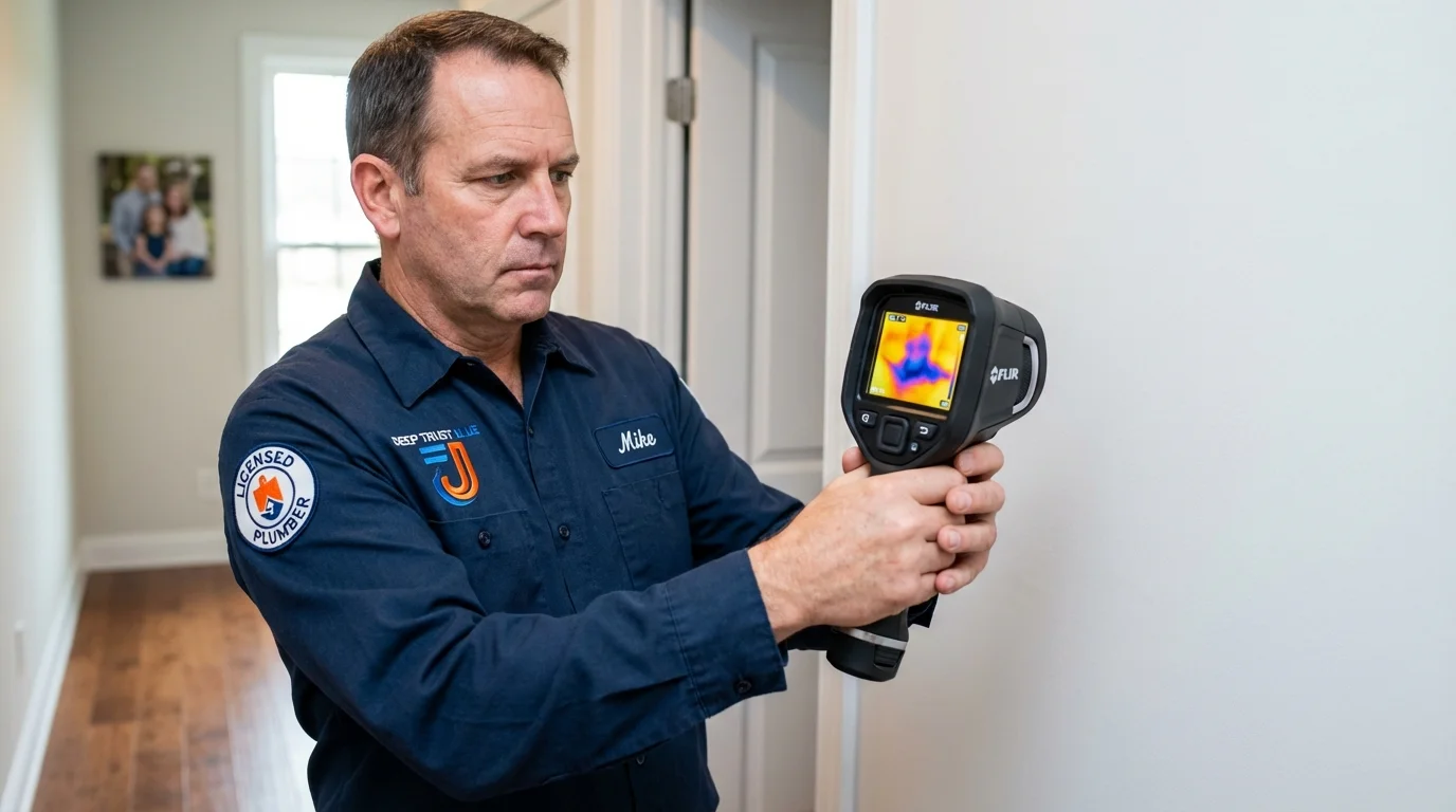 Thermal imaging leak detection by Johns Plumbing LLC in Goodwater